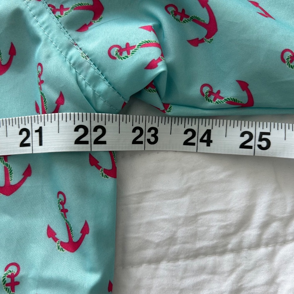 Hooded Charles River Chatham Anorak - Anchor Print - M - Picture 16 of 17